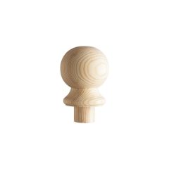 85mm x 85mm x 105mm Pine Ball Newel Cap