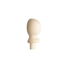 85mm x 43mm x 105mm Pine Ball Half Newel Cap