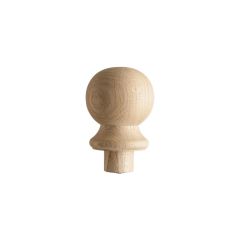 114mm x 55mm x 27mm Oak Flat Half Newel Cap