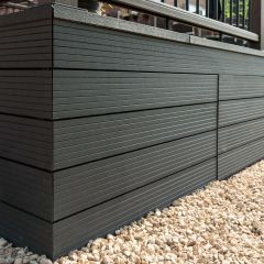 11mm x 74mm x 3600mm HD Deck 150 (FR) Composite Decking Fascia Walnut