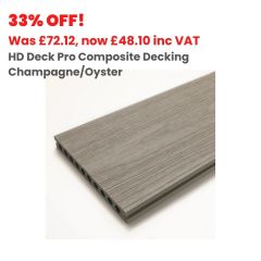 22.5mm x 200mm x 3600mm HD Deck Pro Wide Board Composite Decking Champagne/Oyster