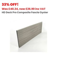 11mm x 150mm x 3600mm HD Deck Pro Composite Decking Fascia Oyster