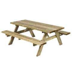 Heavy Duty Picnic Table 1.5m Green Treated to UC3 (PT3) FSC® certified
