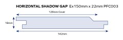 150mm x 25mm Imported Claddings Western Red Cedar STK Horizontal Shadow Gap Cladding