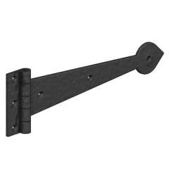 12'' Ornamental Tee Hinge, Black