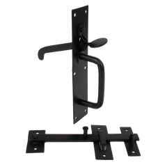 20/5L Heavy Duty Longthumb Suffolk Latch, Black