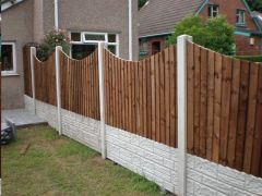 125mm x 22mm (5" x 1") Feather Edge Board, Brown Treated