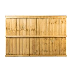 6ft x 4ft Feather Edge Fence Panel, Green Treated (1830mm x 1220mm)