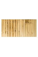 6ft x 3ft Feather Edge Fence Panel, Green Treated (1830mm x 914mm)