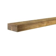 88mm x 38mm  (3.5" x 1.5") Fence Rail / Sawn Timber, Green Treated