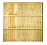 6ft x 6ft Feather Edge Fence Panel, Green Treated (W1830mm x H1800mm)