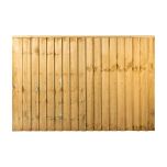 6ft x 4ft Feather Edge Fence Panel, Green Treated (1830mm x 1220mm)