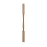 41mm x 41mm x 900mm Oak Turned Spindle