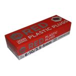 Plastic Plug - Red for 6-10g Screws (x100)