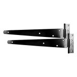 16'' Medium Tee Hinge, Black, 2 Qty