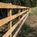 100mm x 100mm (4" x 4") Sawn Fence Post / Gate Post, Green Treated