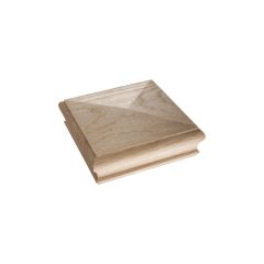 125mm x 125mm x 43mm Oak Pyramid Newel Cap