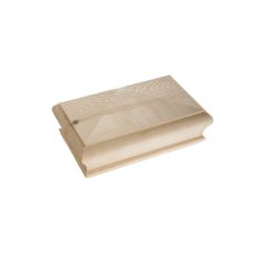 120mm x 60mm x 43mm Pine Pyramid Half Newel Cap