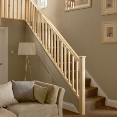 115mm x 56mm x 29mm Pine Flat Half Newel Cap