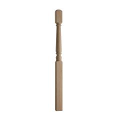 90mm x 90mm x 1.5m Oak Turned Newel Post