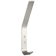 Satin Stainless Steel Hat and Coat Hook 180mm