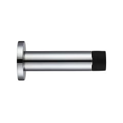Polished Stainless Steel Door Stop Cylinder 70mm Projection with Rose