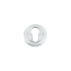 Satin Chrome Euro Profile Escutcheon 50mm