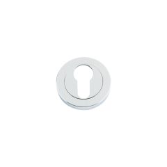 Polished Chrome Euro Profile Escutcheon 50mm