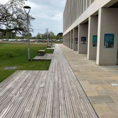 32mm x 125mm Premier 125 Gripsure Anti Slip Treated Redwood Decking PEFC