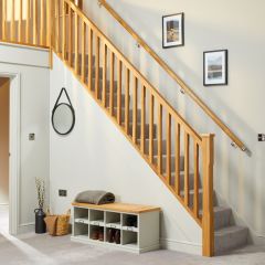 32mm x 63mm x 2.4m Oak Baserail