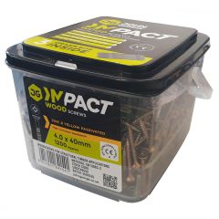 4.0mm x 40mm Impact Professional Woodscrew (x1200 Tub)
