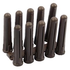 Plastic Plug - Brown for 8-12g Screws (x100)