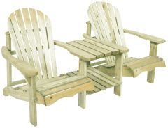 Reclined Relax Companion / Double Garden Chair