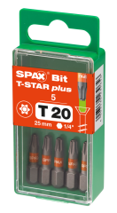 Spax T-Star+ T20 Bits (x5)